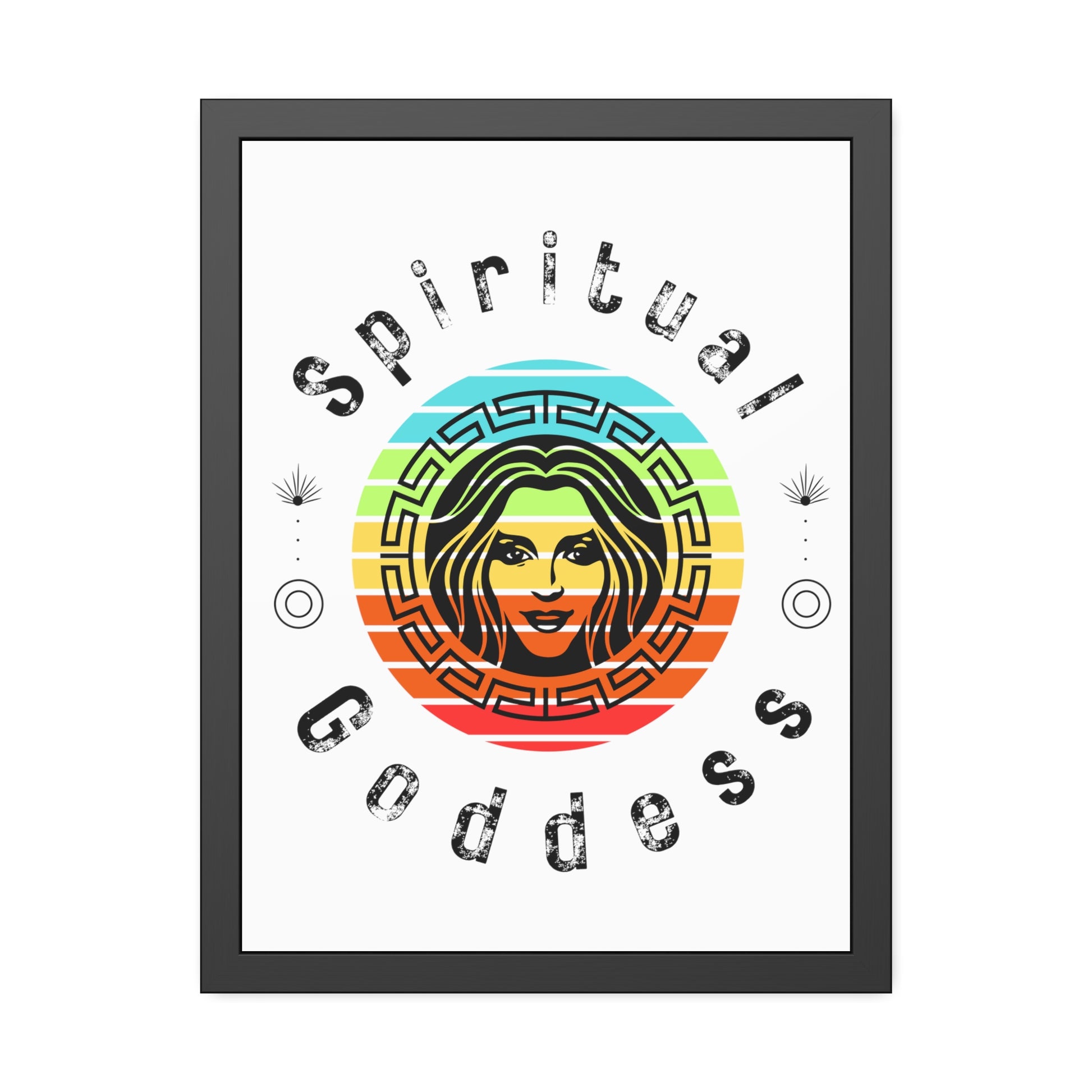 Spiritual Goddess Framed Fine Art Poster white background - Arjuna Rigby Art and Lifestyle Store