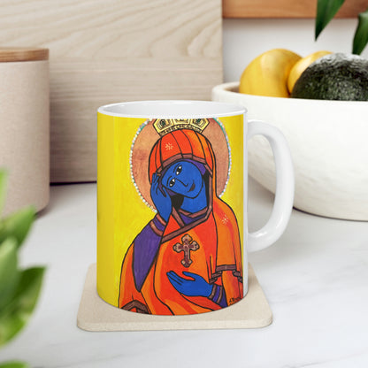 O Queen of Heaven Rejoice! - Mug - Arjuna Rigby Art and Lifestyle Store