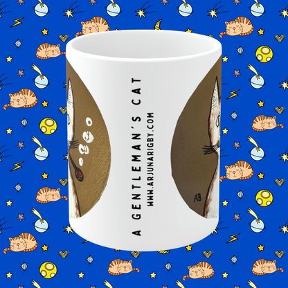 Gentleman's Cat - Mug - Arjuna Rigby Art and Lifestyle Store