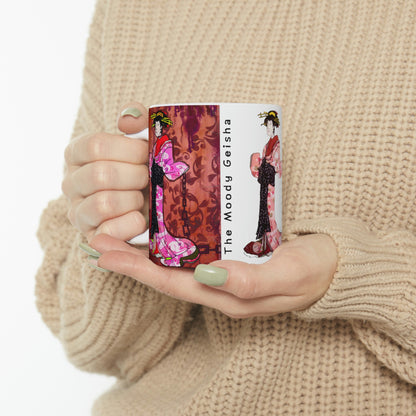 The Moody Geisha - Mug - Arjuna Rigby Art and Lifestyle Store