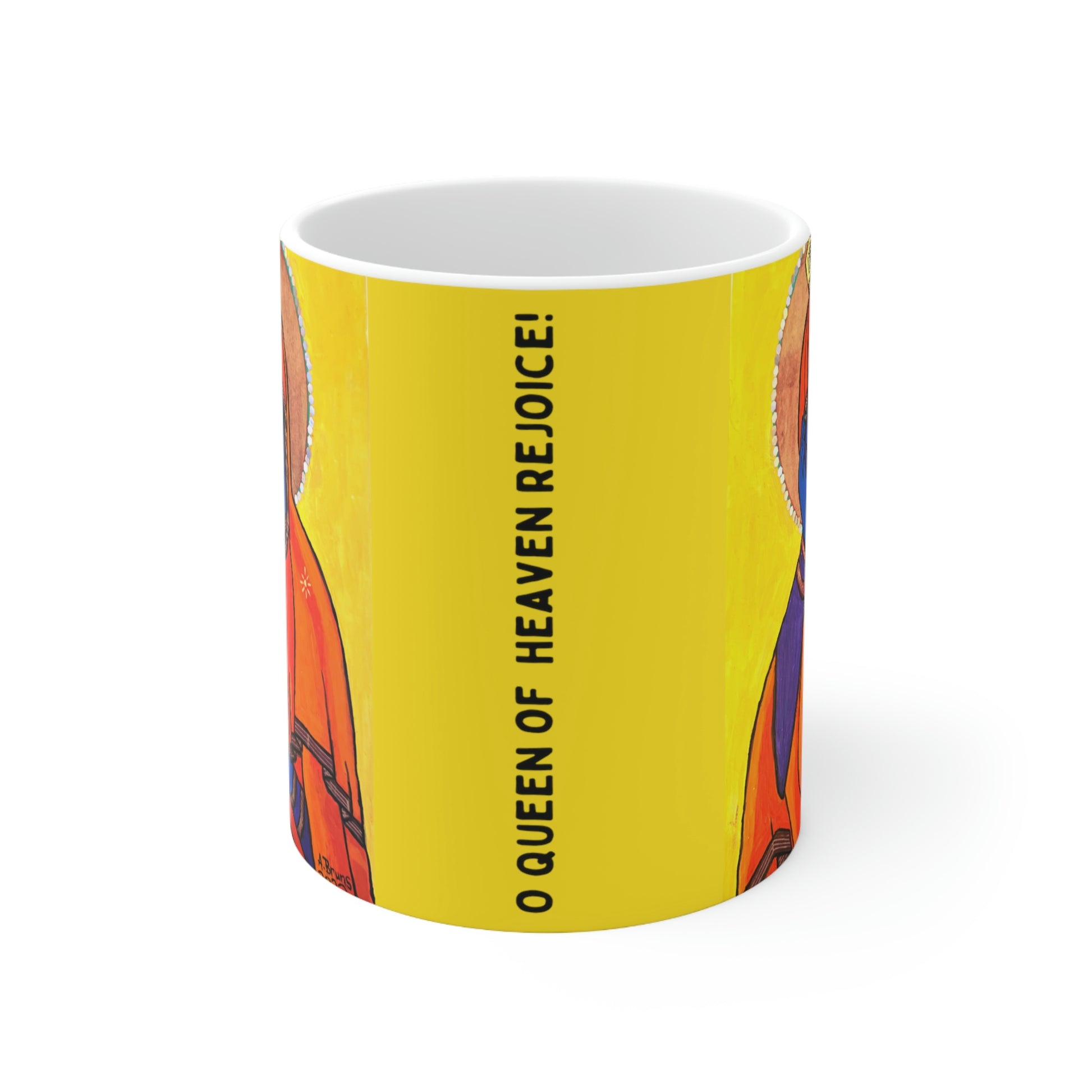 O Queen of Heaven Rejoice! - Mug - Arjuna Rigby Art and Lifestyle Store