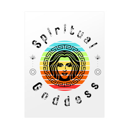 Spiritual Goddess Fine Art Poster white background - Arjuna Rigby Art and Lifestyle Store