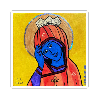 Mary Queen of Heaven - Sticker - Arjuna Rigby Art and Lifestyle Store