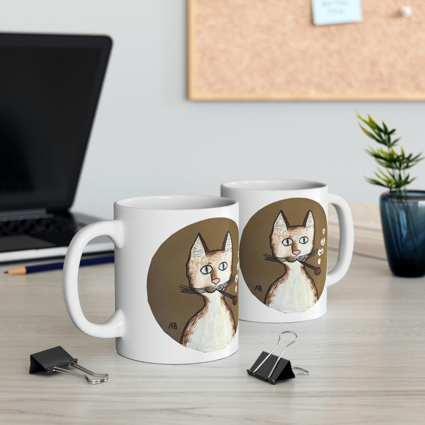 Gentleman's Cat - Mug - Arjuna Rigby Art and Lifestyle Store