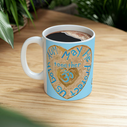 May He Protect Us Both Together - Mug - Arjuna Rigby Art and Lifestyle Store