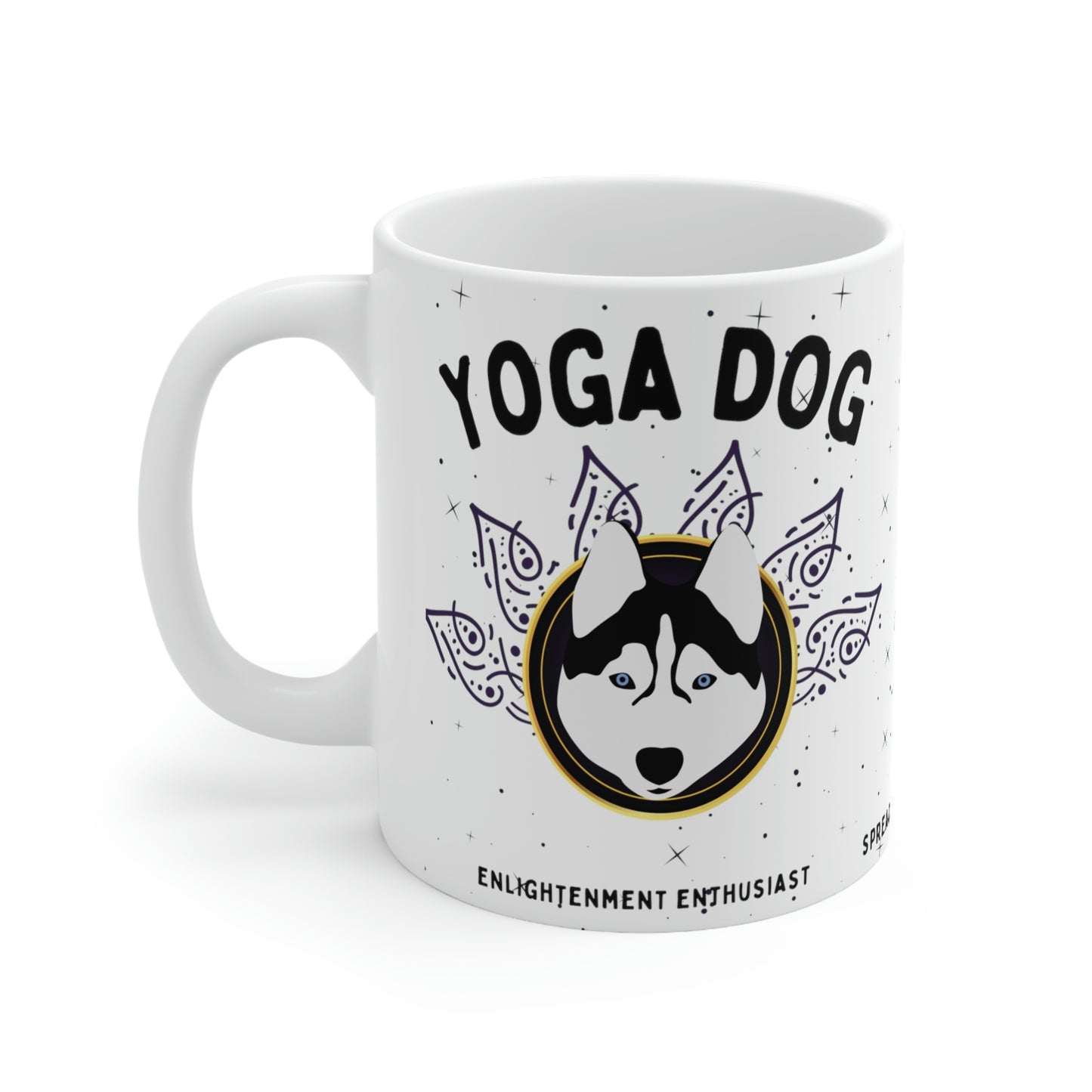 Yoga Dog Mug - Arjuna Rigby Art and Lifestyle Store