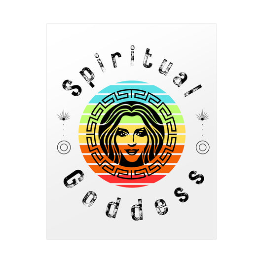 Spiritual Goddess Fine Art Poster white background - Arjuna Rigby Art and Lifestyle Store