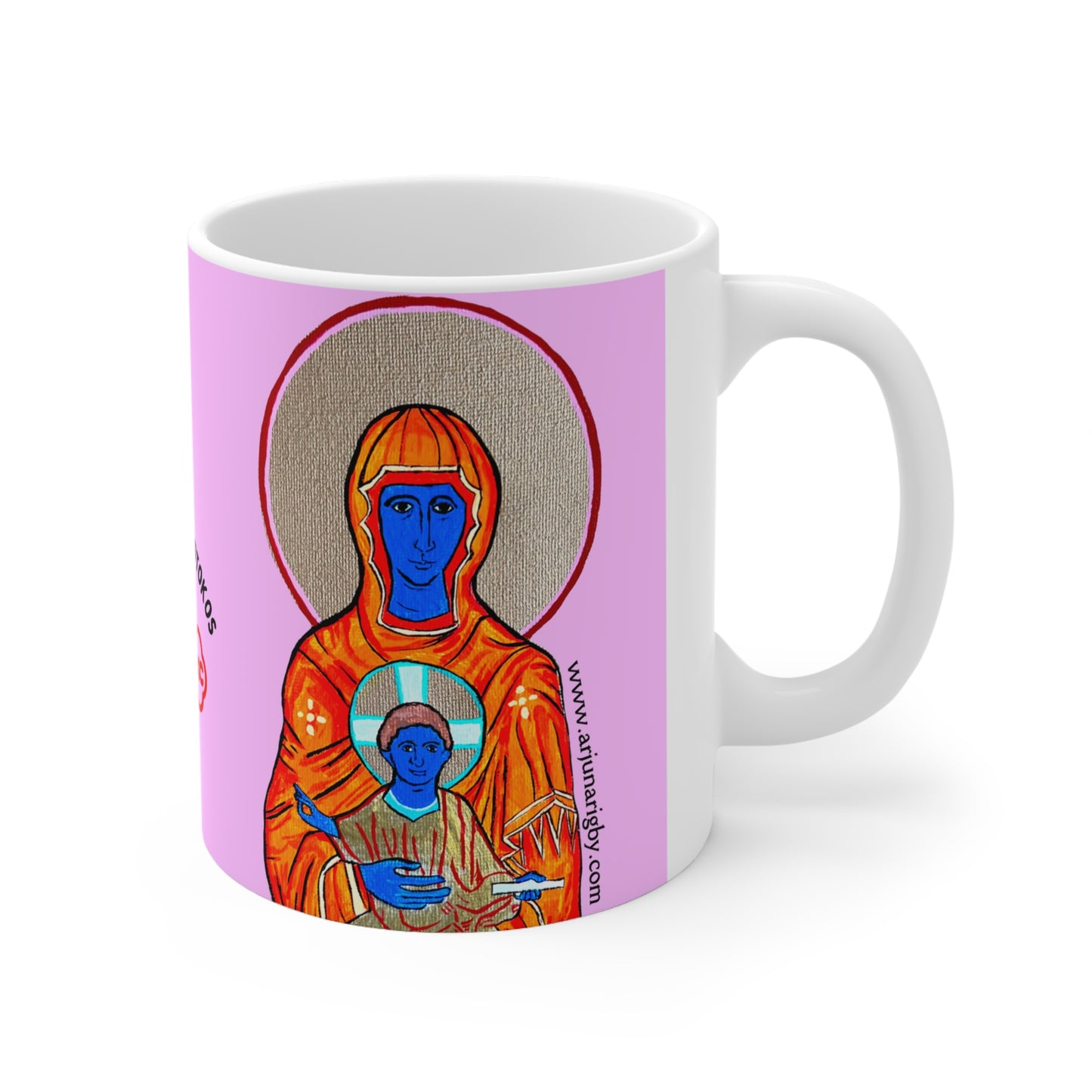 Christ and Theotokos - Mug - Arjuna Rigby Art and Lifestyle Store