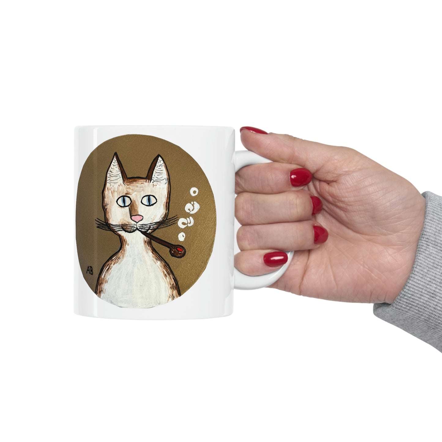 Gentleman's Cat - Mug - Arjuna Rigby Art and Lifestyle Store