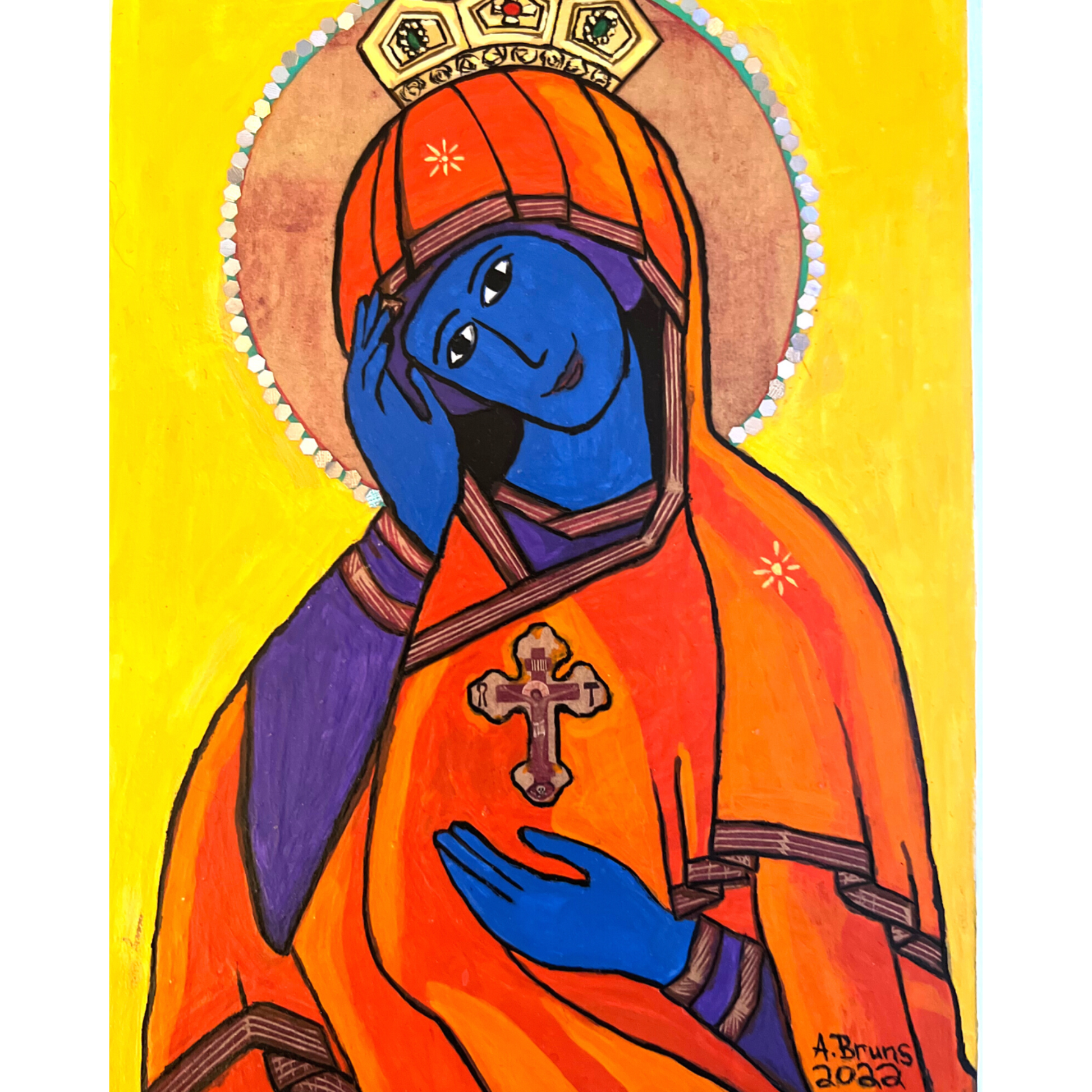 O Queen of Heaven Rejoice! - Print - Arjuna Rigby Art and Lifestyle Store