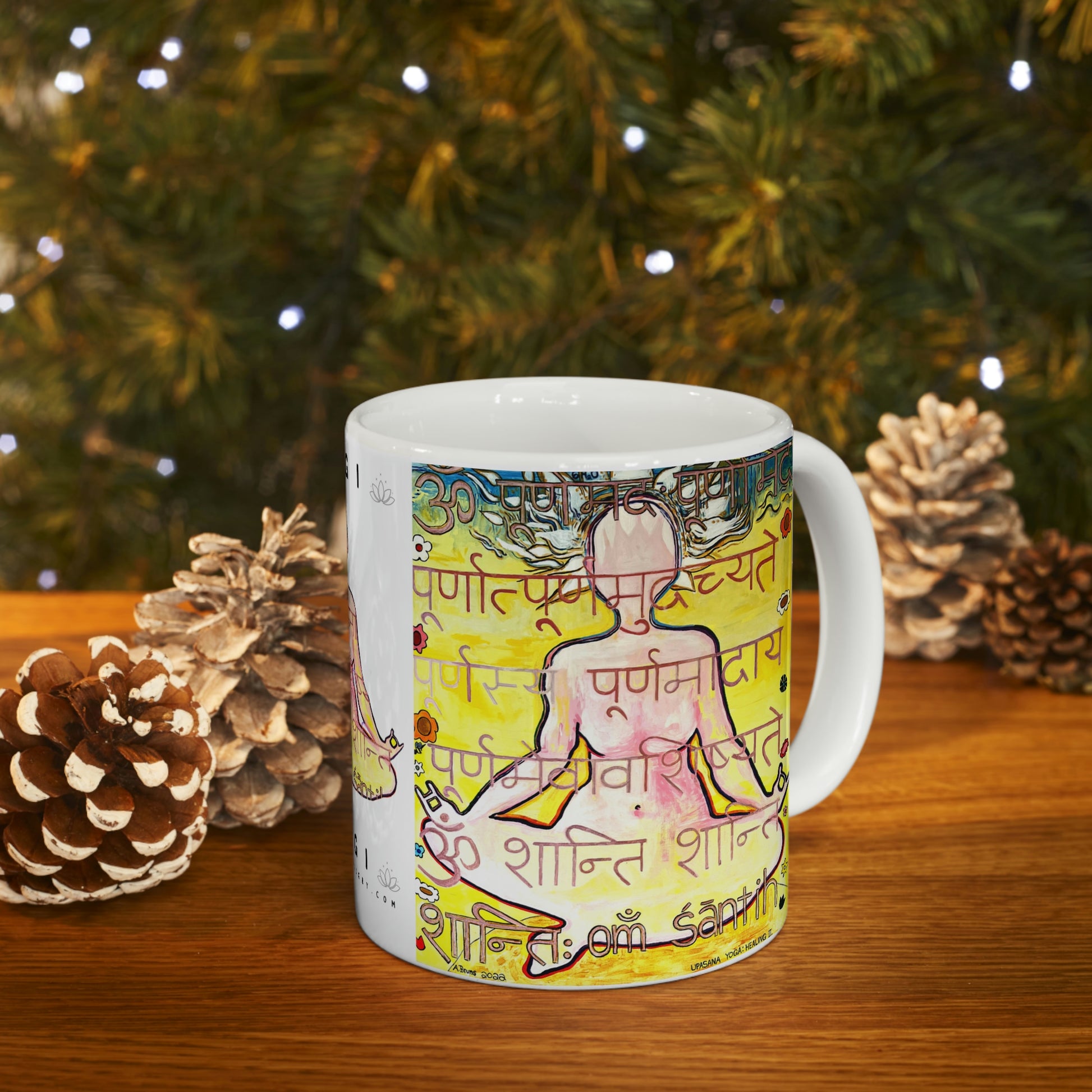 Upasana Yoga Mug - Arjuna Rigby Art and Lifestyle Store