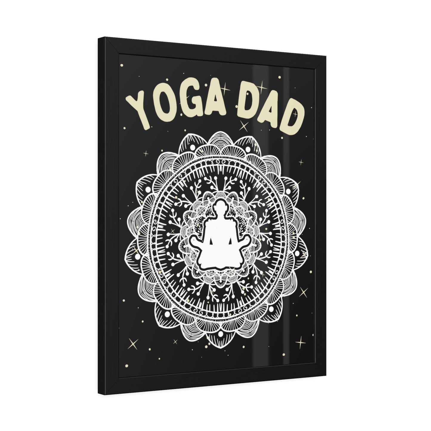 Yoga Dad Framed Fine Art Poster - Arjuna Rigby Art and Lifestyle Store