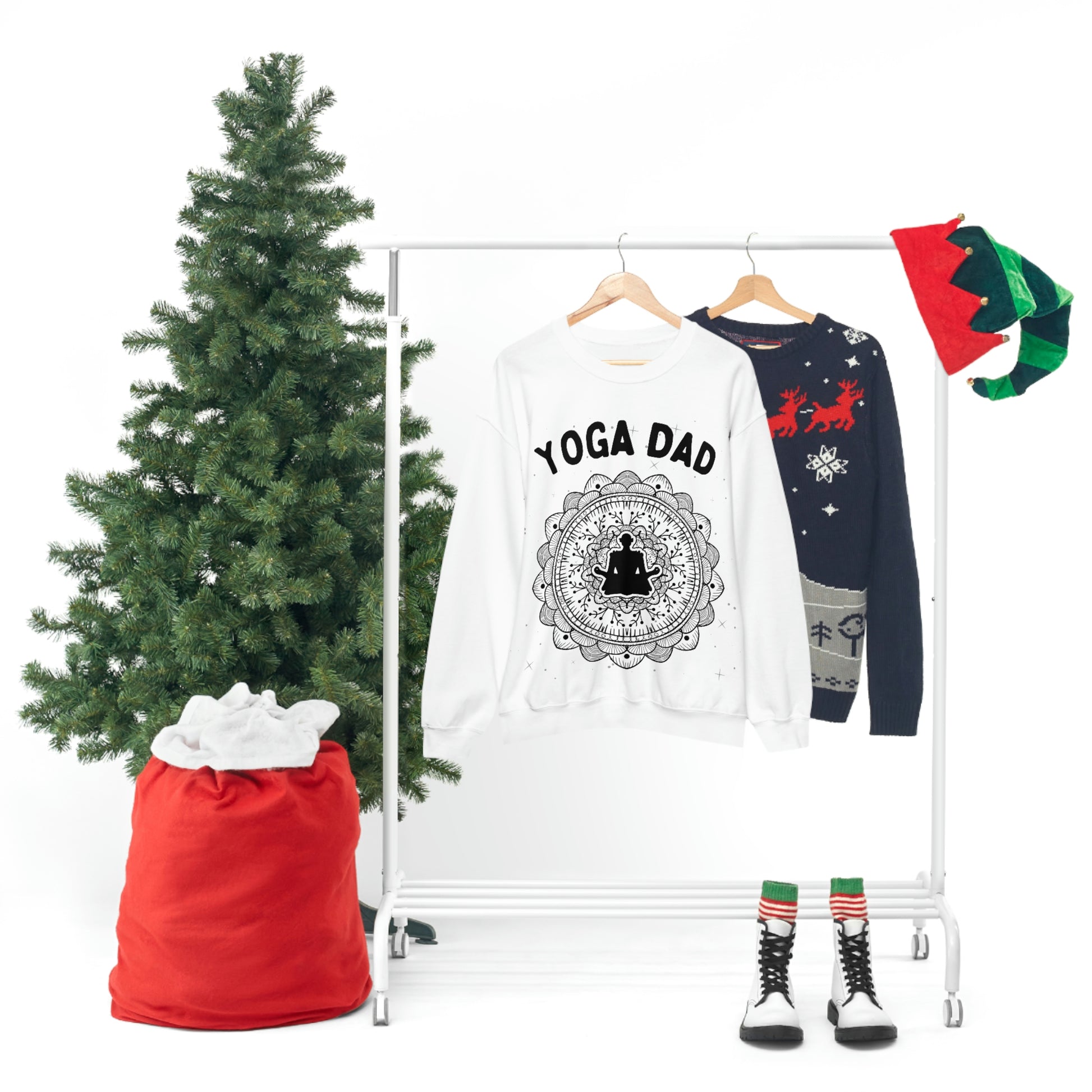 Yoga Dad Crewneck Sweatshirt - Arjuna Rigby Art and Lifestyle Store