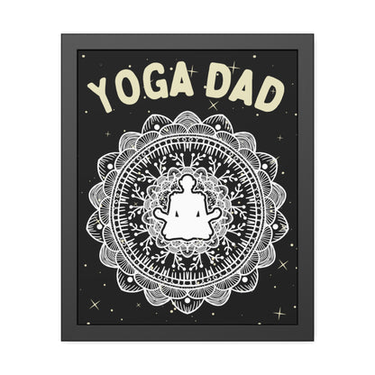 Yoga Dad Framed Fine Art Poster - Arjuna Rigby Art and Lifestyle Store