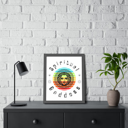 Spiritual Goddess Framed Fine Art Poster white background - Arjuna Rigby Art and Lifestyle Store