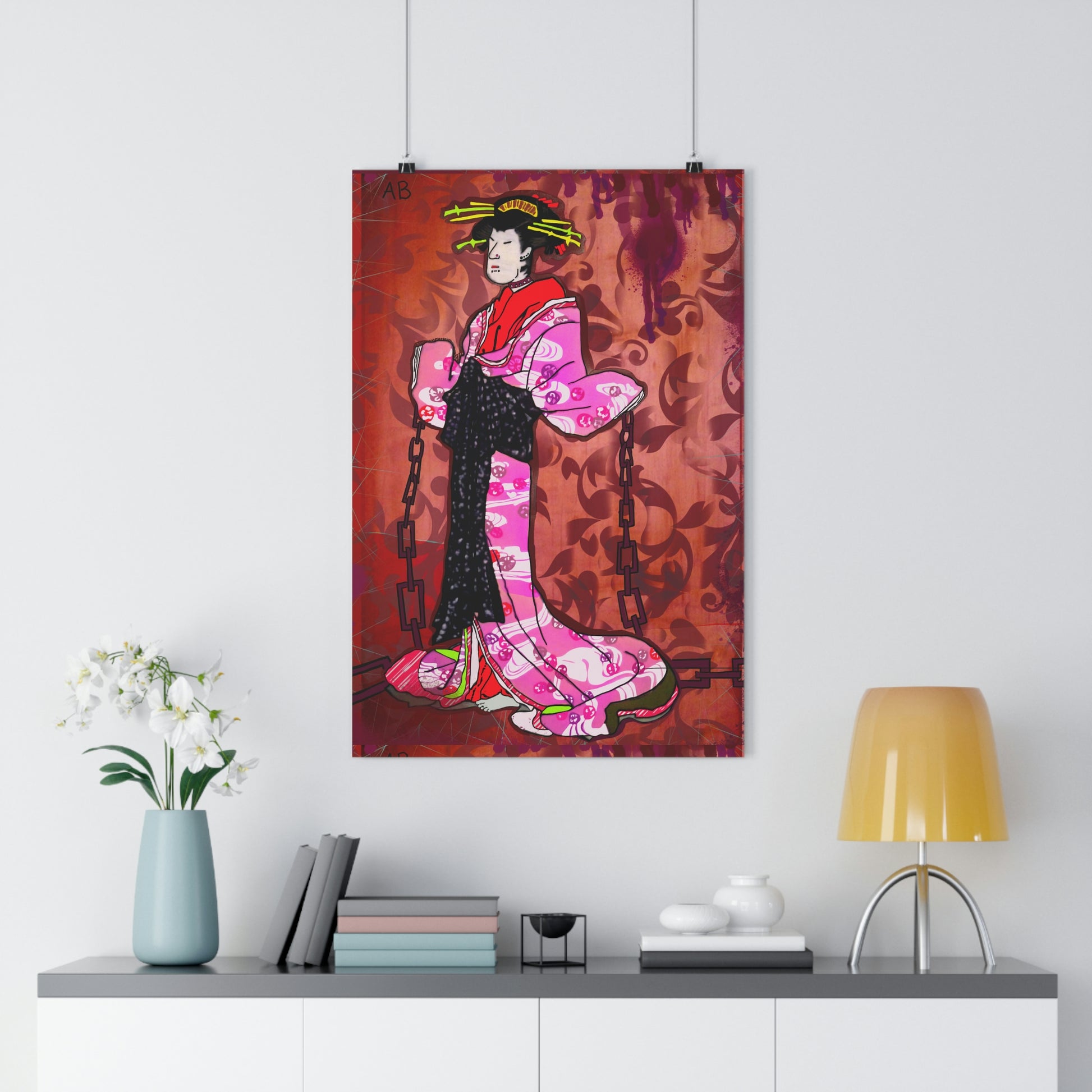 The Moody Geisha - Print - Arjuna Rigby Art and Lifestyle Store