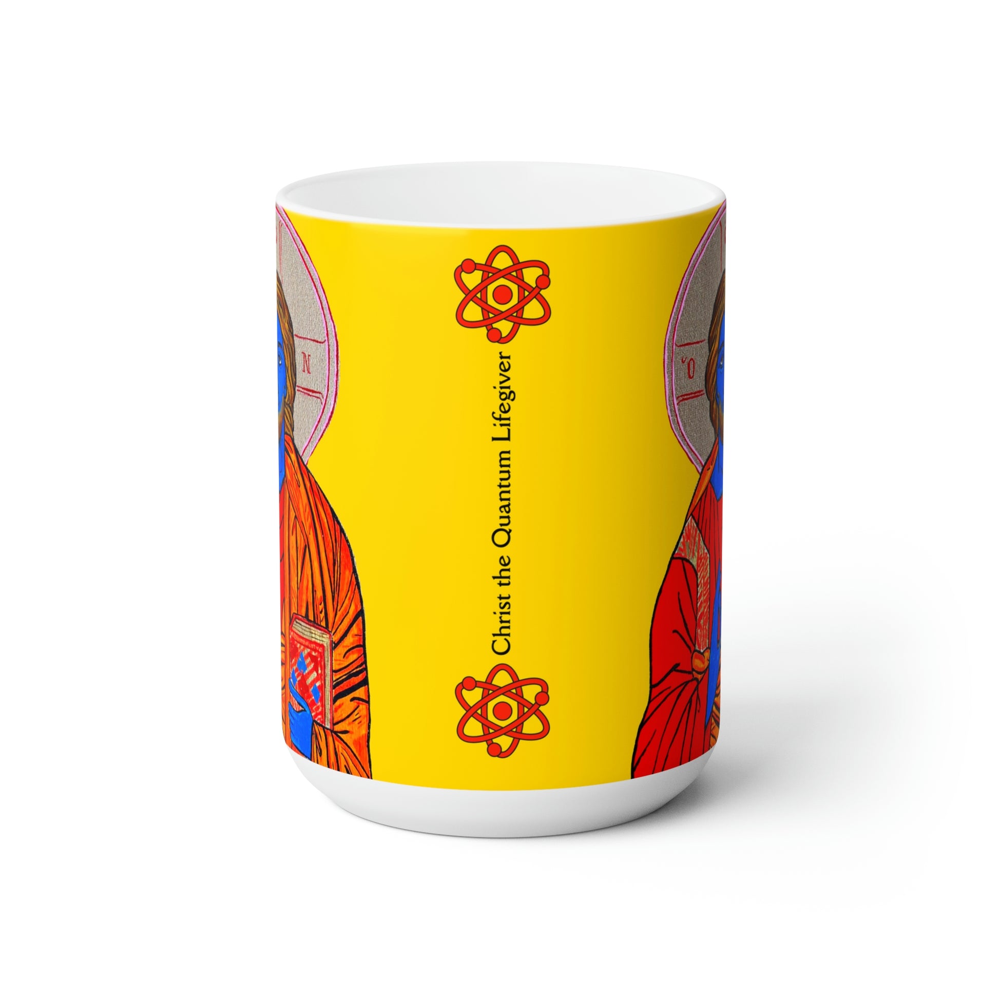 Christ the Quantum Lifegiver Jumbo Size Mug - Arjuna Rigby Art and Lifestyle Store