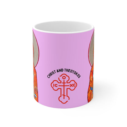 Christ and Theotokos - Mug - Arjuna Rigby Art and Lifestyle Store