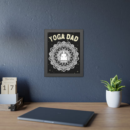 Yoga Dad Framed Fine Art Poster - Arjuna Rigby Art and Lifestyle Store