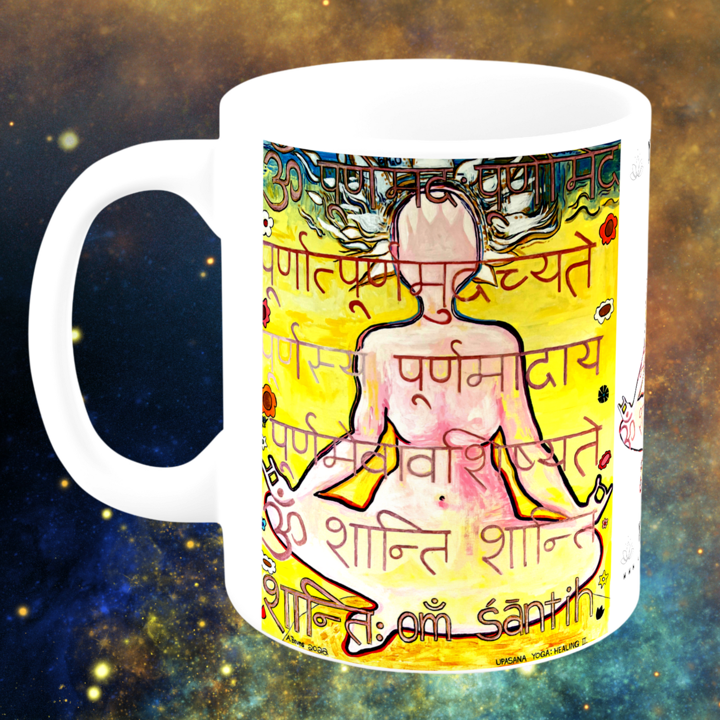 Upasana Yoga Mug - Arjuna Rigby Art and Lifestyle Store