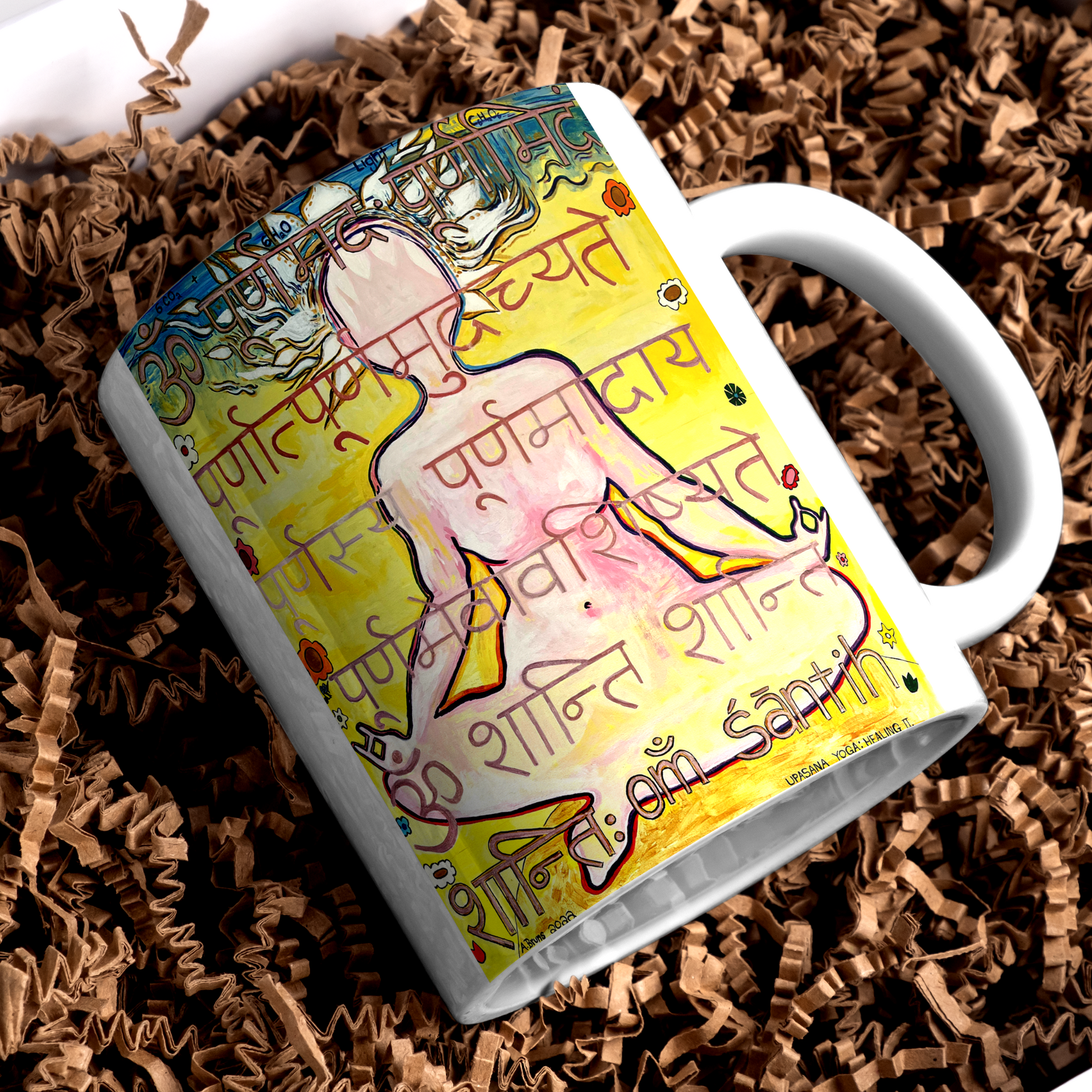 Upasana Yoga Mug - Arjuna Rigby Art and Lifestyle Store