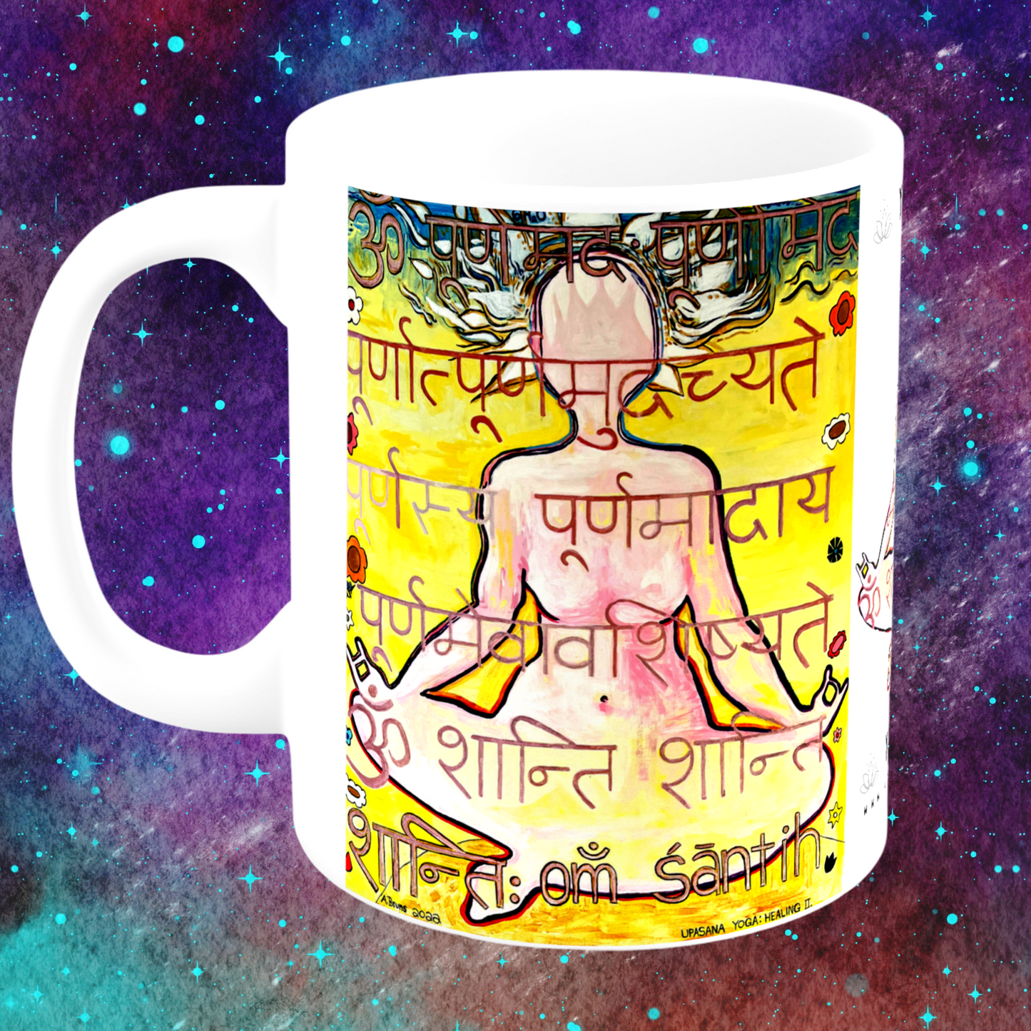 Upasana Yoga Mug - Arjuna Rigby Art and Lifestyle Store