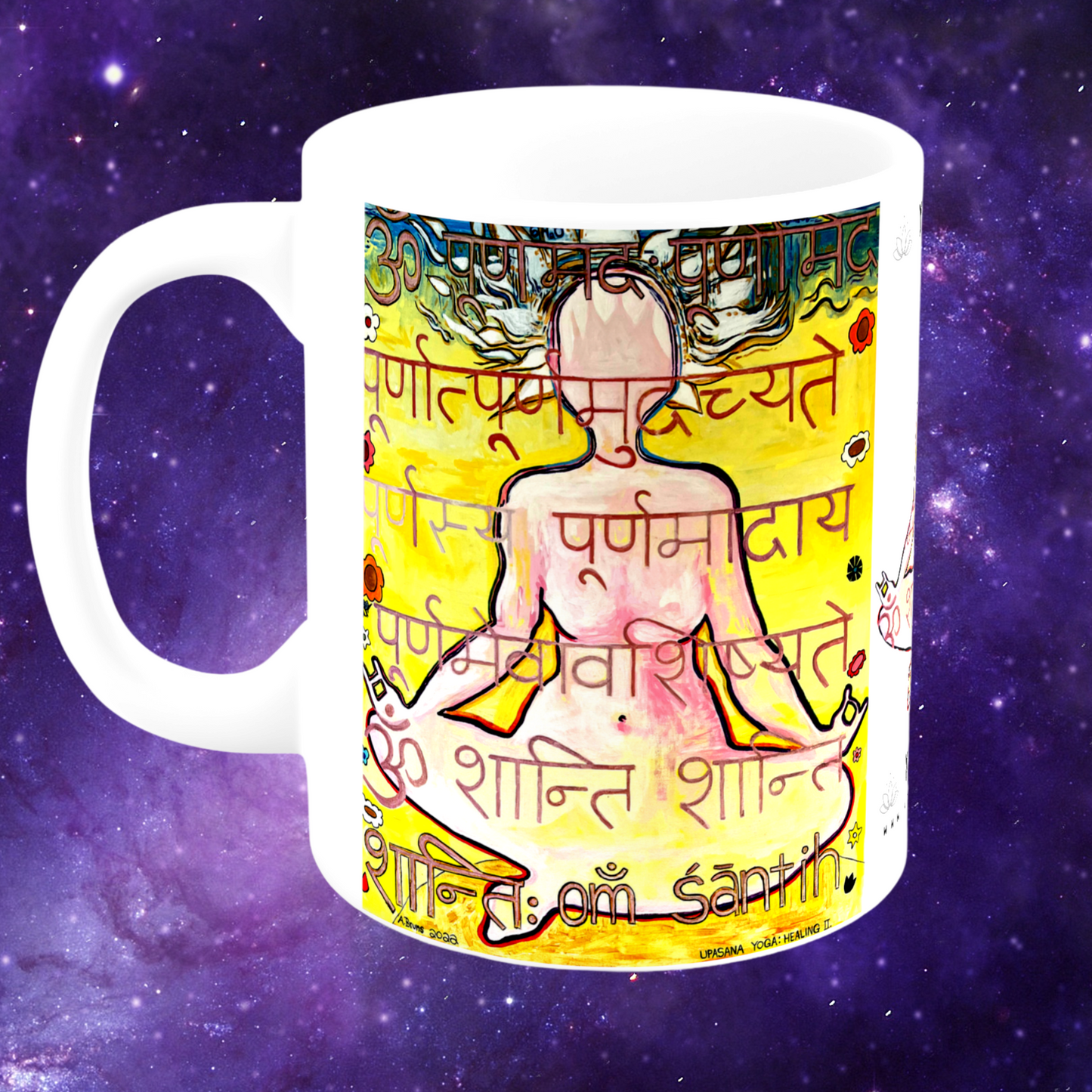 Upasana Yoga Mug - Arjuna Rigby Art and Lifestyle Store