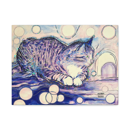 Cat Vibes Canvas Print - Arjuna Rigby Art and Lifestyle Store