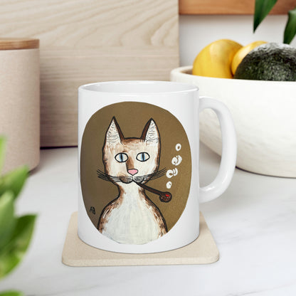 Gentleman's Cat - Mug - Arjuna Rigby Art and Lifestyle Store