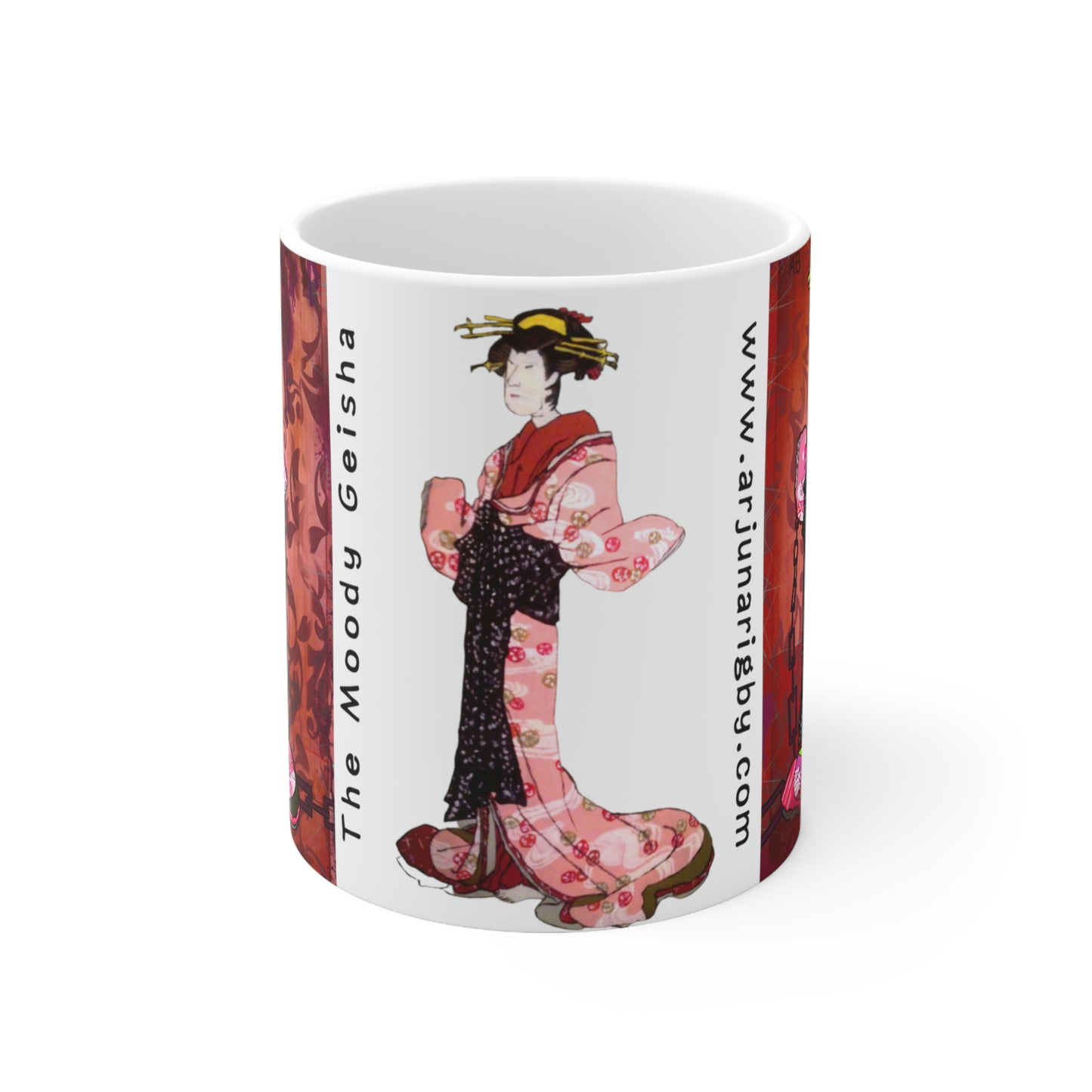 The Moody Geisha - Mug - Arjuna Rigby Art and Lifestyle Store