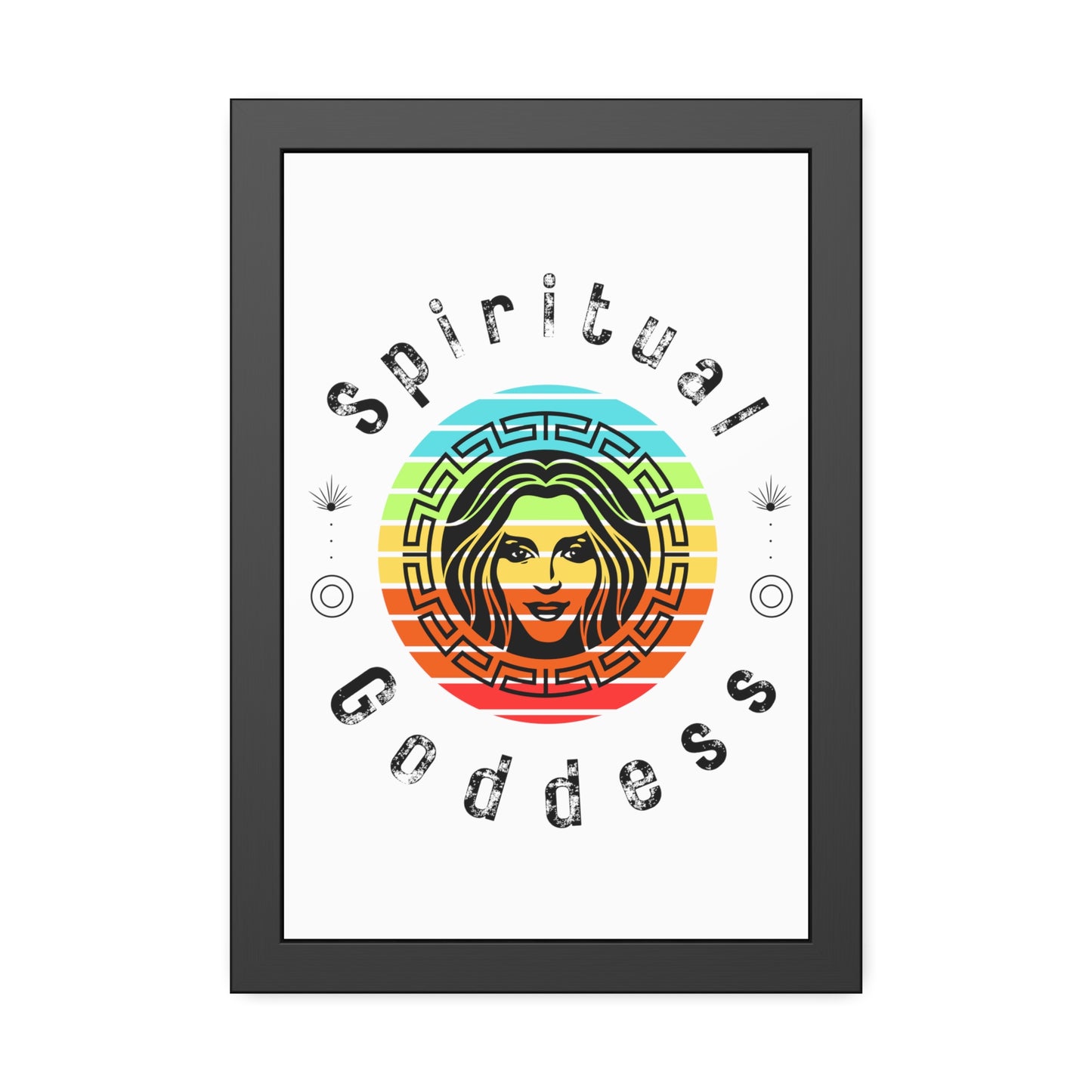 Spiritual Goddess Framed Fine Art Poster white background - Arjuna Rigby Art and Lifestyle Store