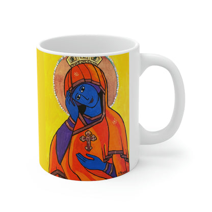 O Queen of Heaven Rejoice! - Mug - Arjuna Rigby Art and Lifestyle Store