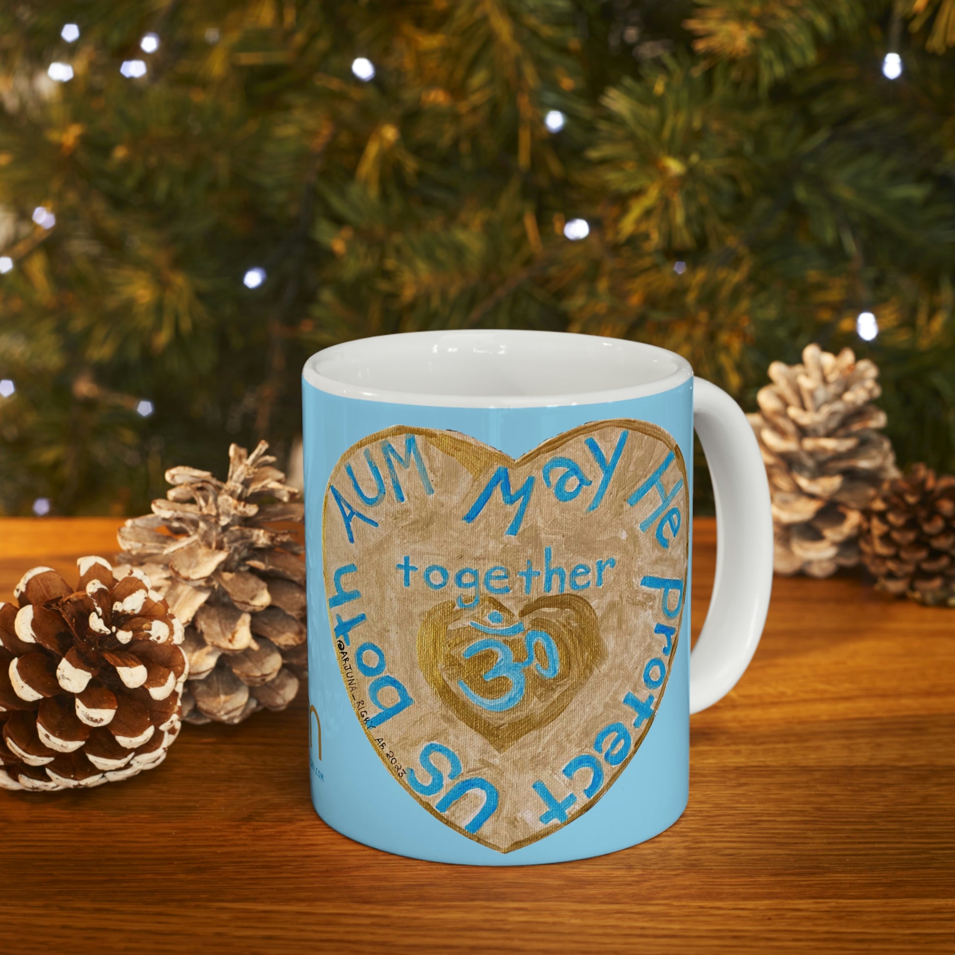 May He Protect Us Both Together - Mug - Arjuna Rigby Art and Lifestyle Store