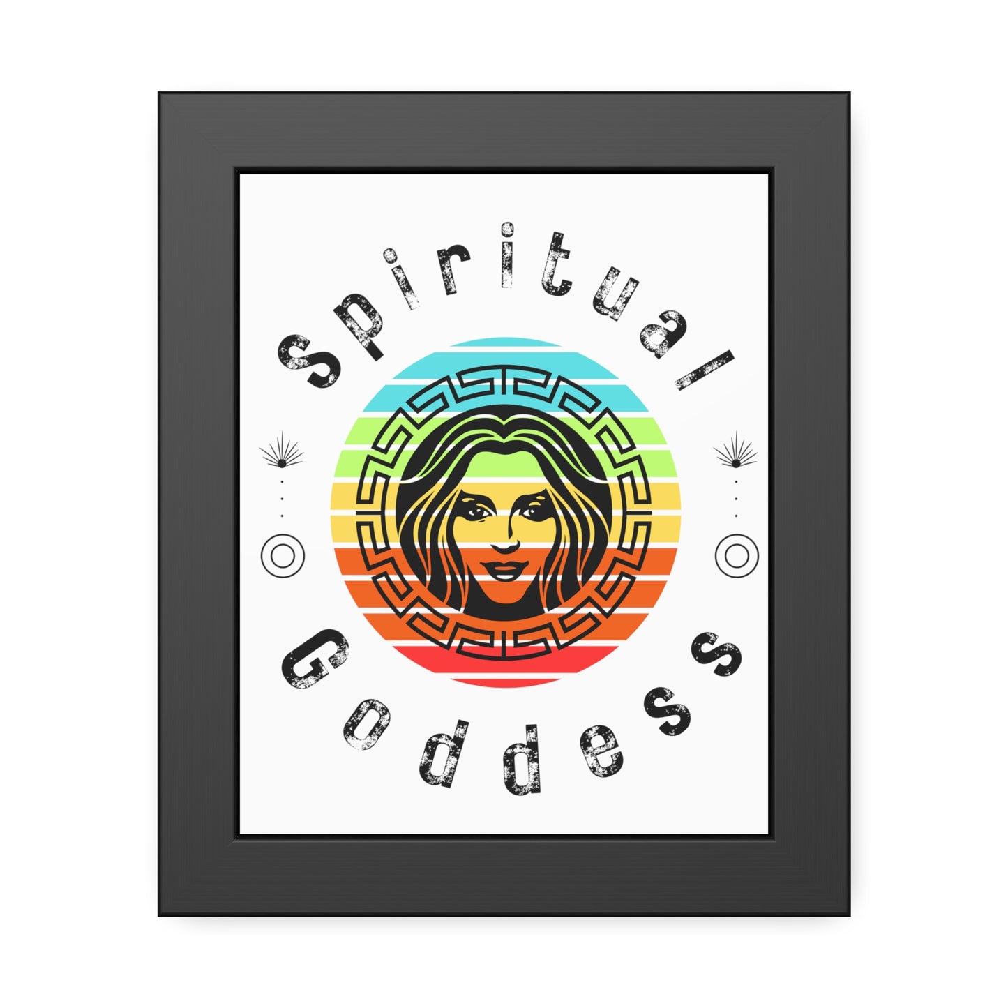 Spiritual Goddess Framed Fine Art Poster white background - Arjuna Rigby Art and Lifestyle Store