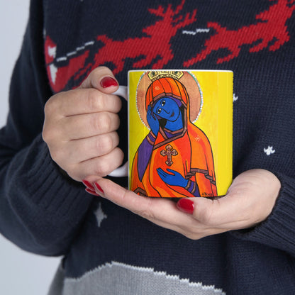 O Queen of Heaven Rejoice! - Mug - Arjuna Rigby Art and Lifestyle Store