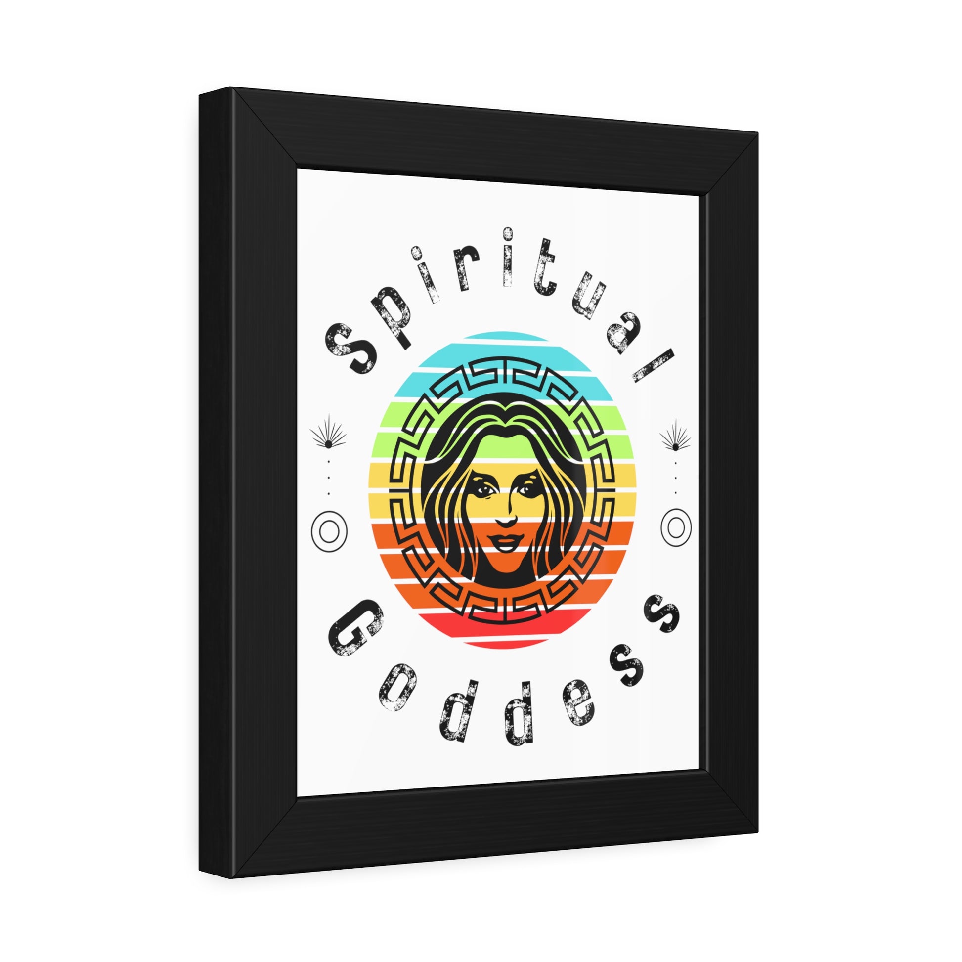 Spiritual Goddess Framed Fine Art Poster white background - Arjuna Rigby Art and Lifestyle Store