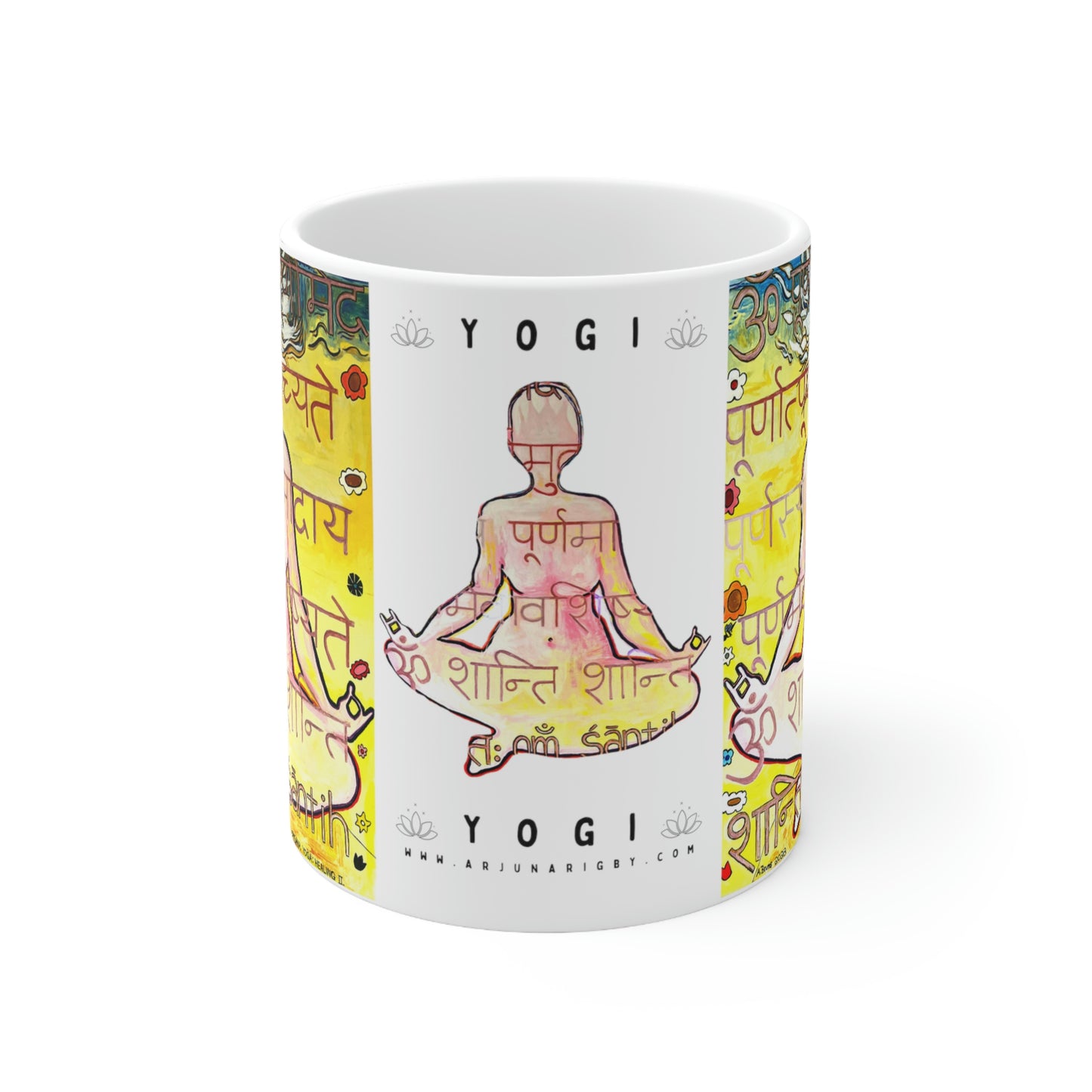 Upasana Yoga Mug - Arjuna Rigby Art and Lifestyle Store