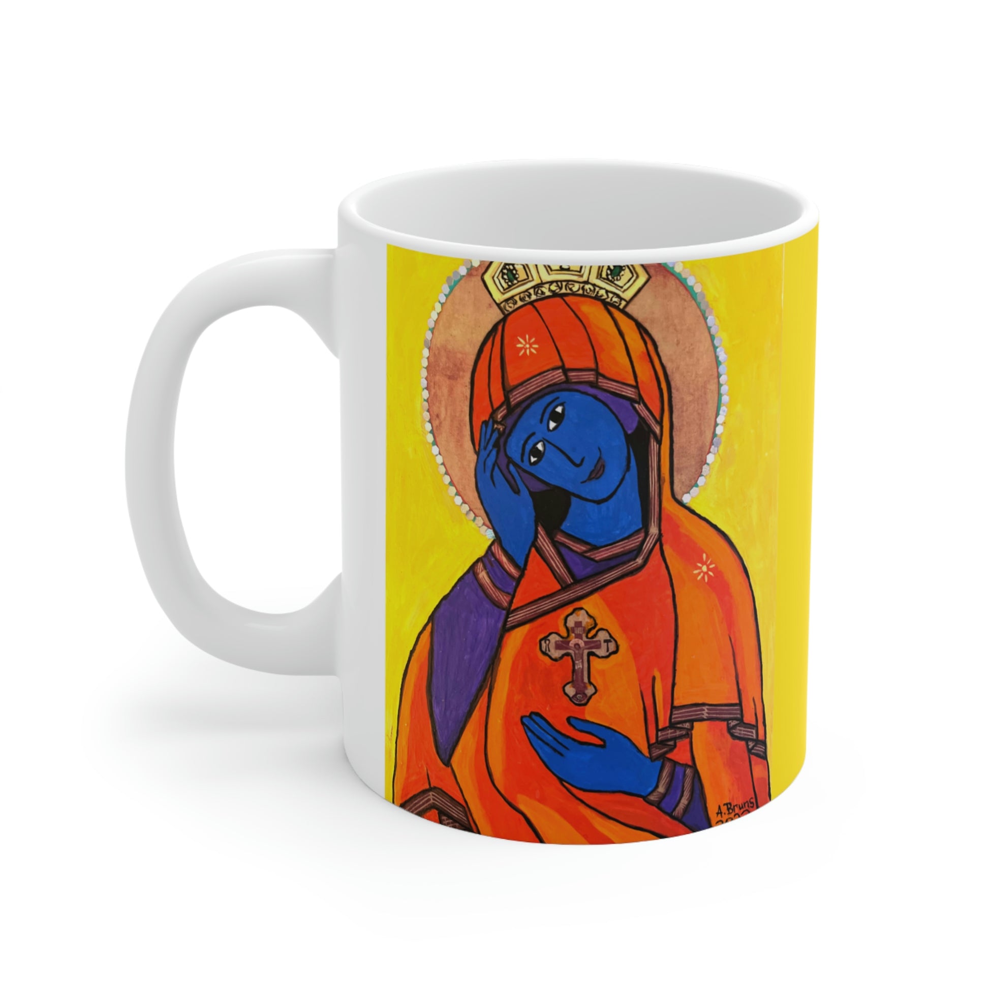 O Queen of Heaven Rejoice! - Mug - Arjuna Rigby Art and Lifestyle Store