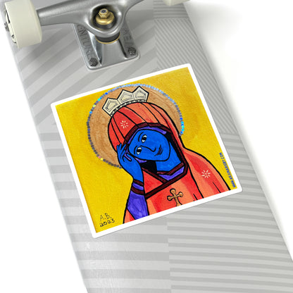 Mary Queen of Heaven - Sticker - Arjuna Rigby Art and Lifestyle Store