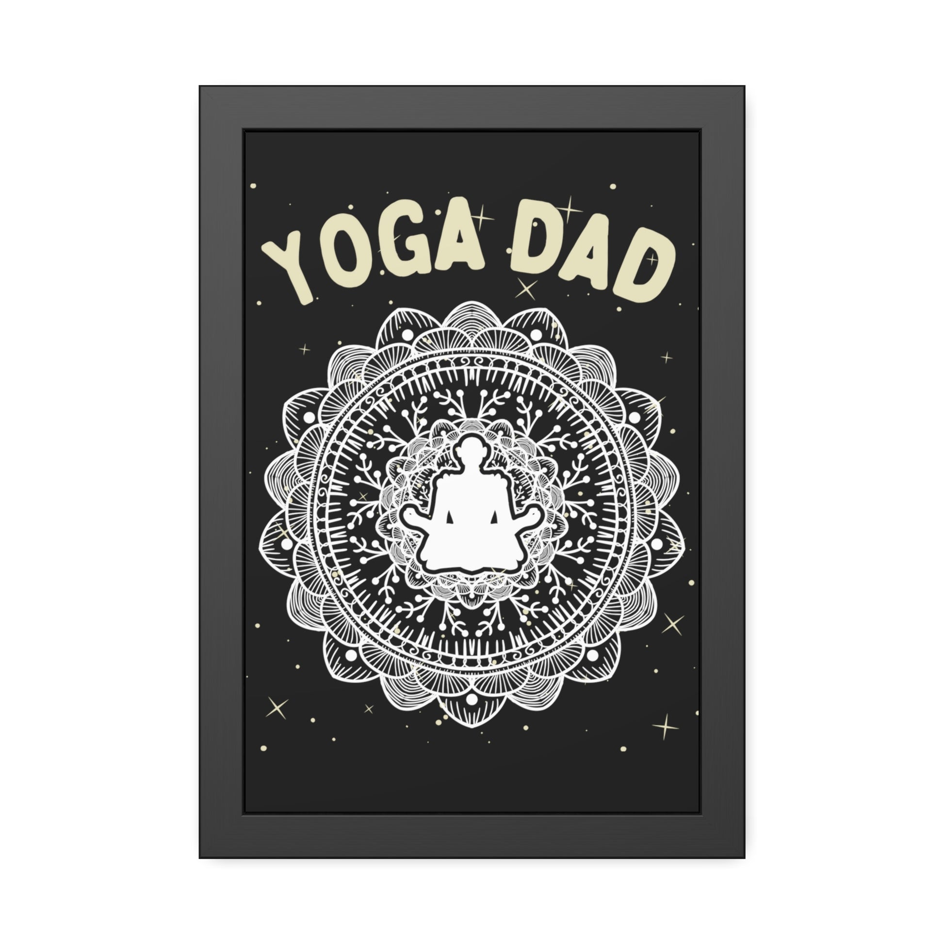 Yoga Dad Framed Fine Art Poster - Arjuna Rigby Art and Lifestyle Store