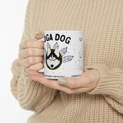 Yoga Dog Mug - Arjuna Rigby Art and Lifestyle Store