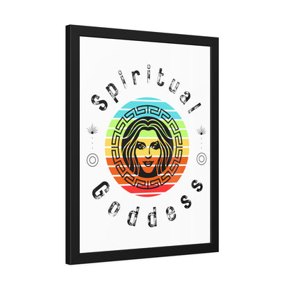 Spiritual Goddess Framed Fine Art Poster white background - Arjuna Rigby Art and Lifestyle Store