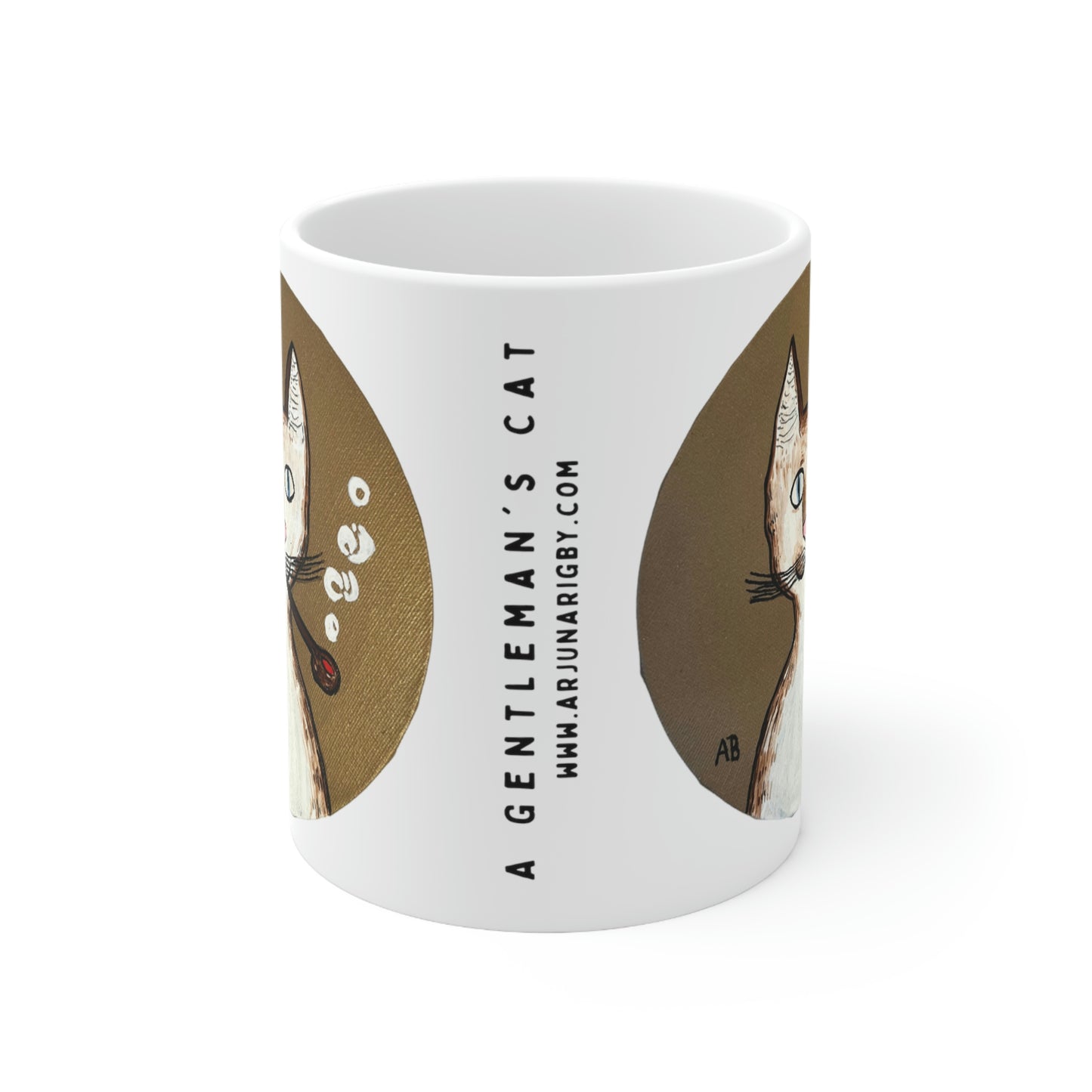 Gentleman's Cat - Mug - Arjuna Rigby Art and Lifestyle Store