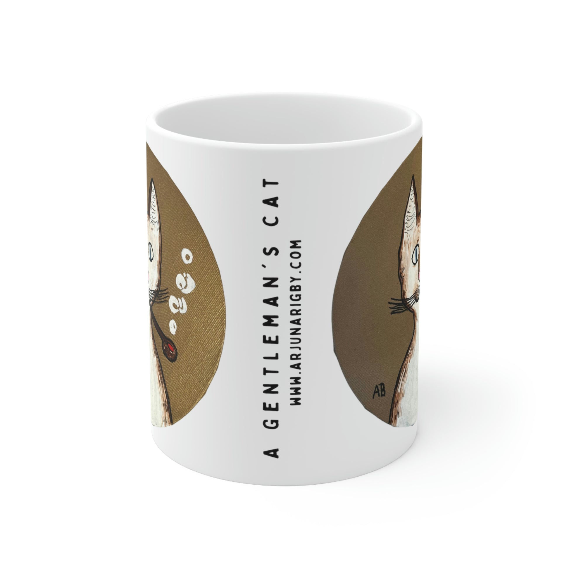 Gentleman's Cat - Mug - Arjuna Rigby Art and Lifestyle Store