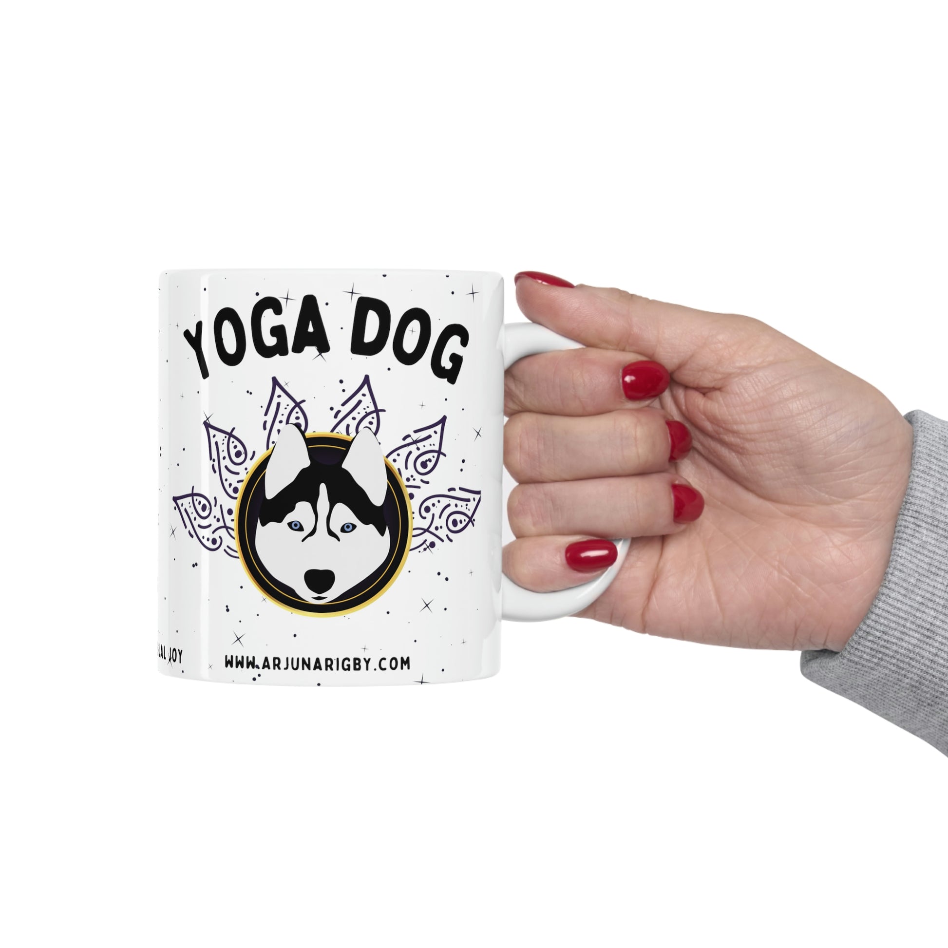 Yoga Dog Mug - Arjuna Rigby Art and Lifestyle Store