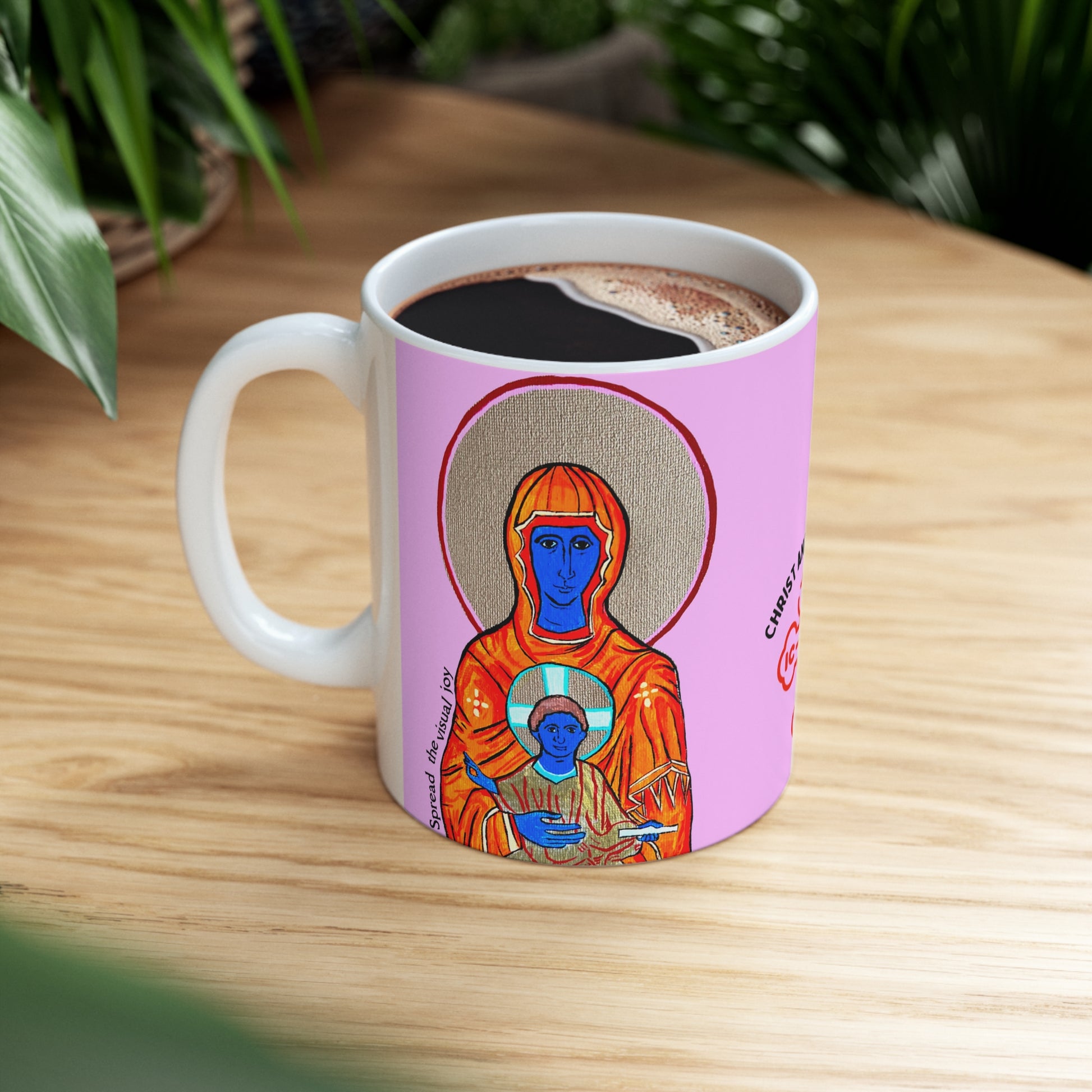 Christ and Theotokos - Mug - Arjuna Rigby Art and Lifestyle Store