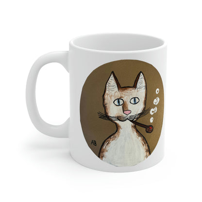 Gentleman's Cat - Mug - Arjuna Rigby Art and Lifestyle Store