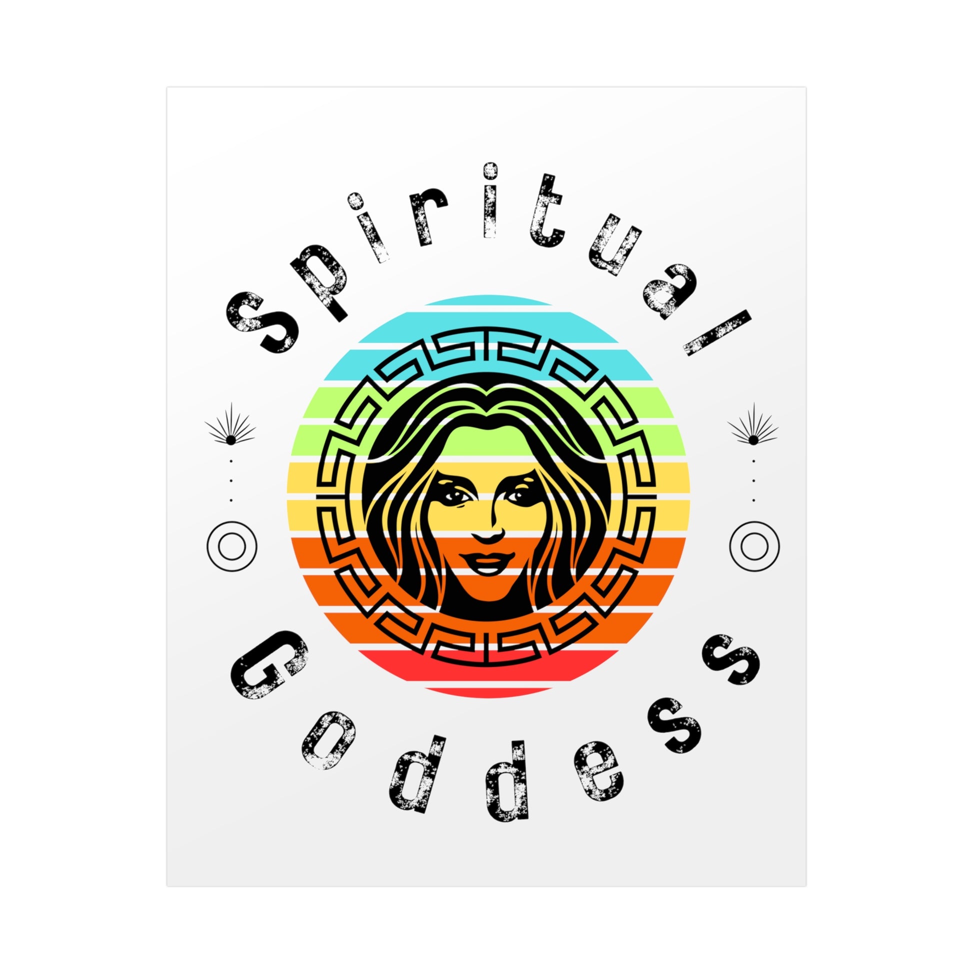 Spiritual Goddess Fine Art Poster white background - Arjuna Rigby Art and Lifestyle Store