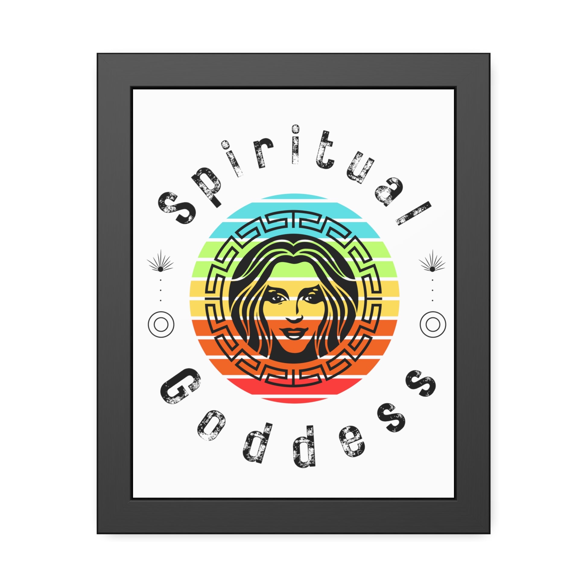 Spiritual Goddess Framed Fine Art Poster white background - Arjuna Rigby Art and Lifestyle Store