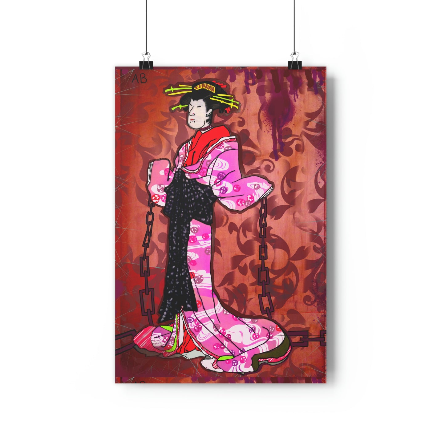 The Moody Geisha - Print - Arjuna Rigby Art and Lifestyle Store